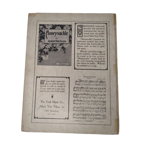 1908 Smarty Sheet Music by Albert Von Tilzer Words by Jack Norworth - Picture 2 of 14